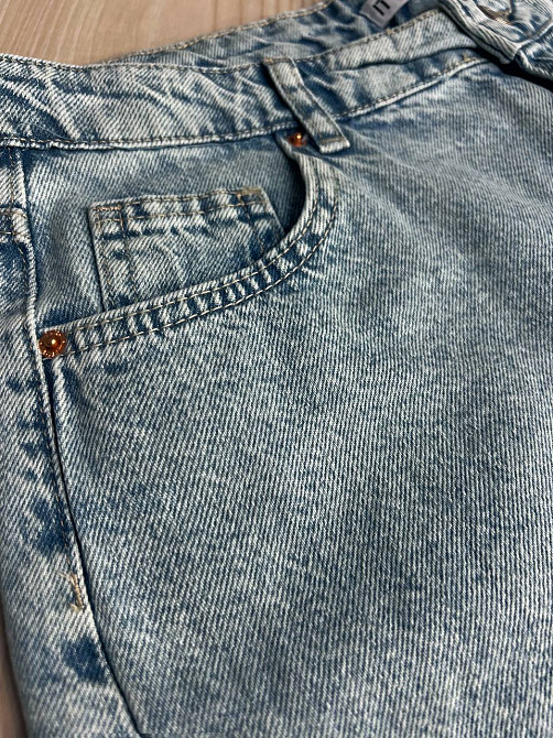 Шорты женские джинсовые It’s Basic 4015 средней длины с бахромой голубые, голубой, 36, 36, 77 см, 100 см Киев - изображение 10