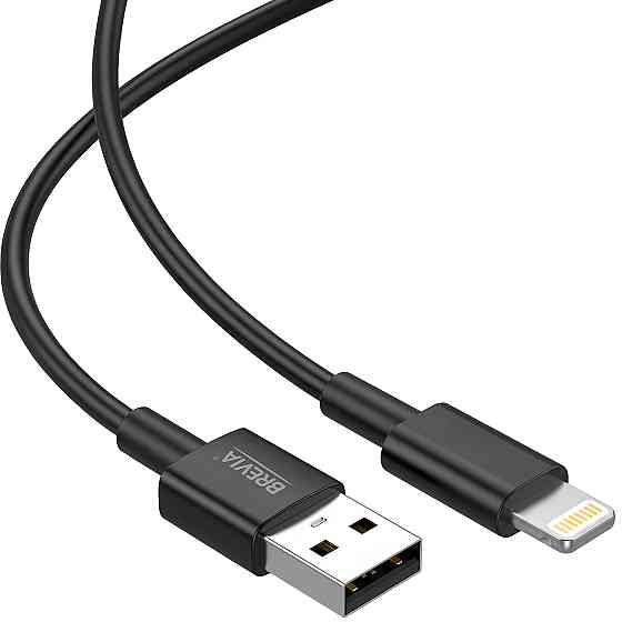 Кабель Brevia USB to Lightning 2,4А 1м, чорний box (55100BULC1) Львів