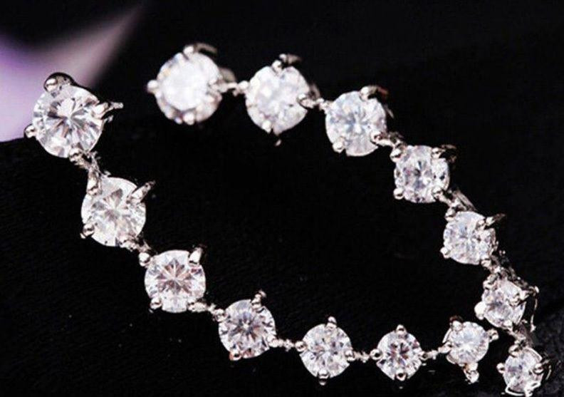 Серьги гвоздики женские под серебро, цинковый сплав Киев - изображение 4