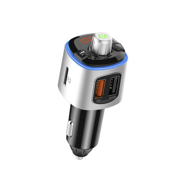 Автомобільний FM-трансміттер Aspiring Wave 1 LED/Bluetooth/MicroSD/DSP/QC3.0 (86ASTR21PB1) Киев - изображение 5