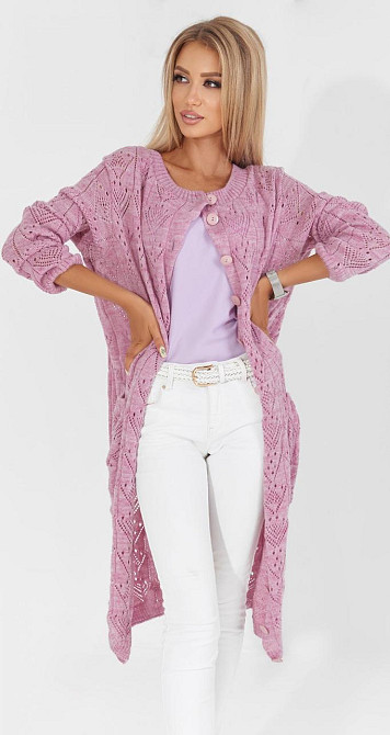 Ажурний кардиган із кишенями (48-52) Київ - фото 4