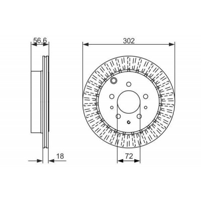 Гальмівний диск Bosch 0 986 479 757 Вінниця - фото 3