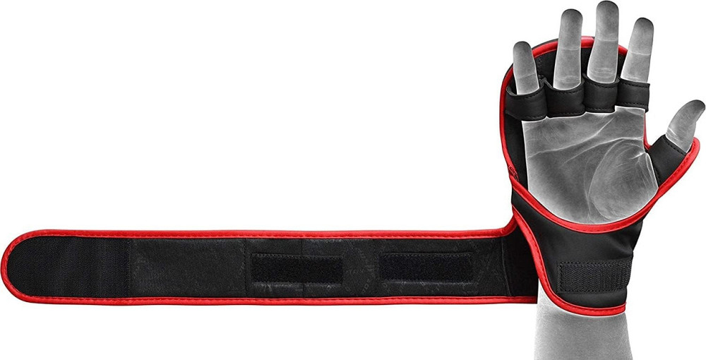 Рукавиці для ММА (Греплінгові рукавички) RDX F6 KARA Matte Red Plus L/XL Кам'янське - фото 6