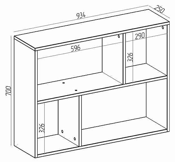 Полка приставная Т-9, Венге Магия, 934/250/700 Львов