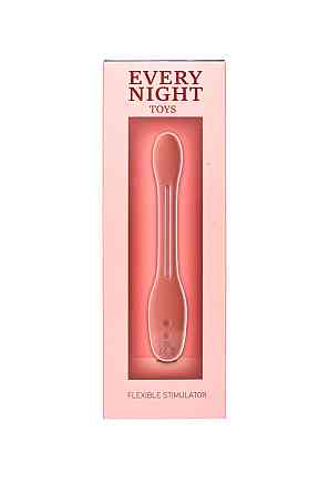 Гнучкий вібратор для пар Every Night Toys Flexible з двома моторчиками, червоний Sex Aura Київ