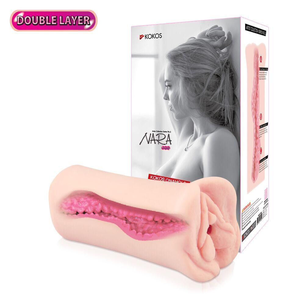 Мастурбатор-вагина двухслойный Kokos Nara Double Layer Sex Aura Киев - изображение 7