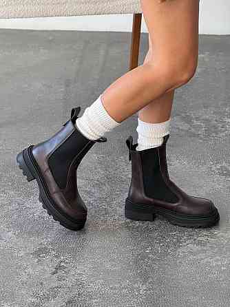 Без бренда Черевики жіночі NikArt 977 коричневі (зима, шкіра натуральна) (5752) 36 Коломыя