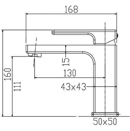 Змішувач для умивальника KOER KB-10039-01 (Колір хром) (KR5994)   ( 26738 ) Харьков