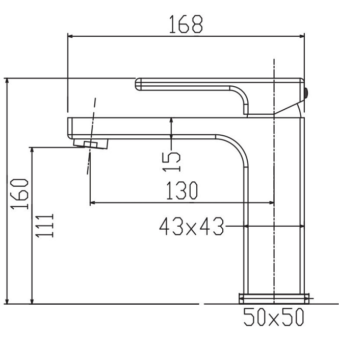 Змішувач для умивальника KOER KB-10039-01 (Колір хром) (KR5994)   ( 26738 ) Харьков - изображение 6