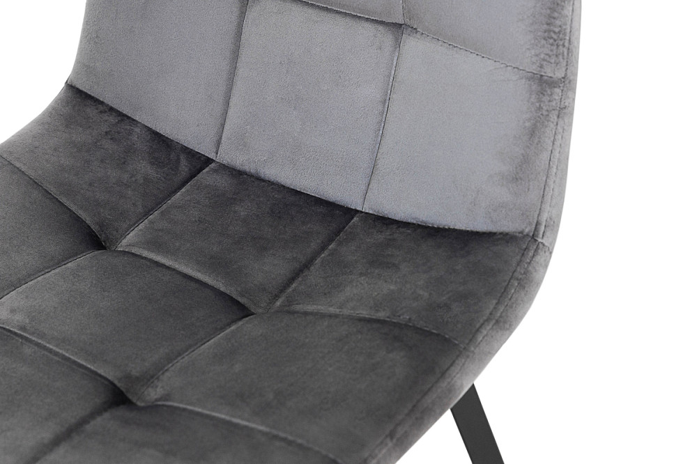 Стілець Ментос чорний/ велюр сірий Киев - изображение 1