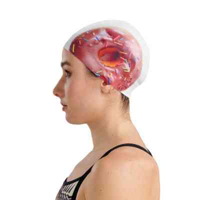 Шапка для плавания Arena HD Cap 005572-201 пончики Уні OSFM (3468336776476) Винница