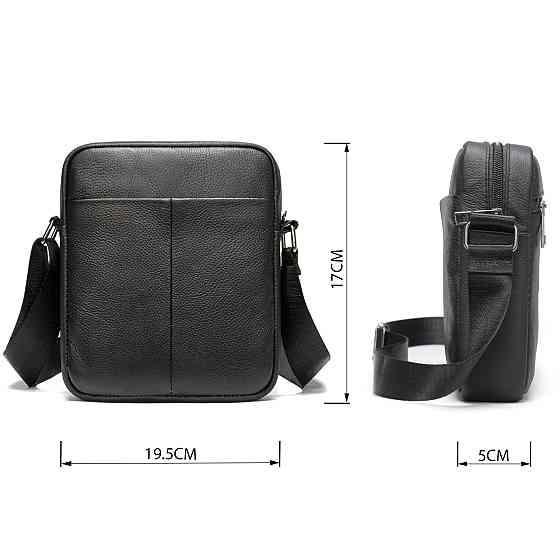 Сумка вертикальная кожаная 14994 Vintage Черная Киев