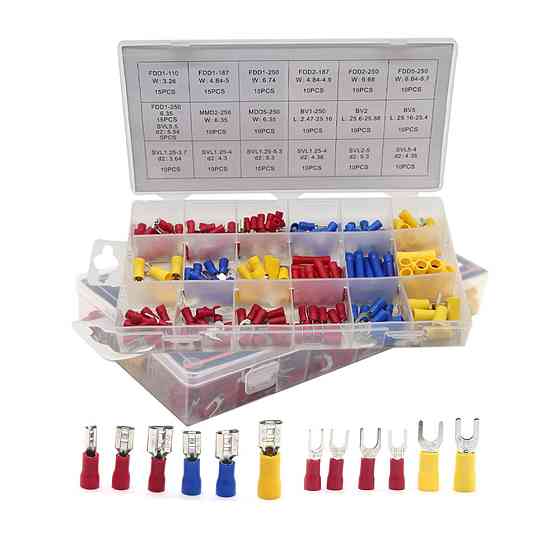 Набір клем із ізоляцією 200 шт. (18 видів клем) Мукачево