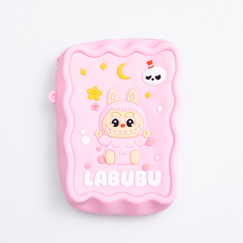 Силиконовая детская сумка через плечо Лабубу, розовая Киев - изображение 2