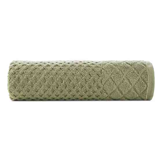 Махровое полотенце Ideal Textile с красивым рельефом 70х140 см (56860970) оливковий Черновцы