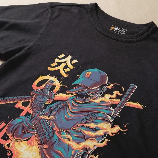 Футболка для подростка мальчика с принтом Самурай Размер 160 Anime10087 Днепр - изображение 4