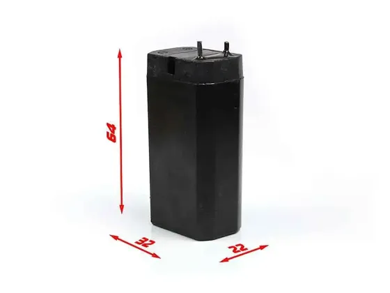 Акумуляторна батарея 6В 0.8Аг компактна 33×22×64 мм для портативних пристроїв та електроніки 188 Київ