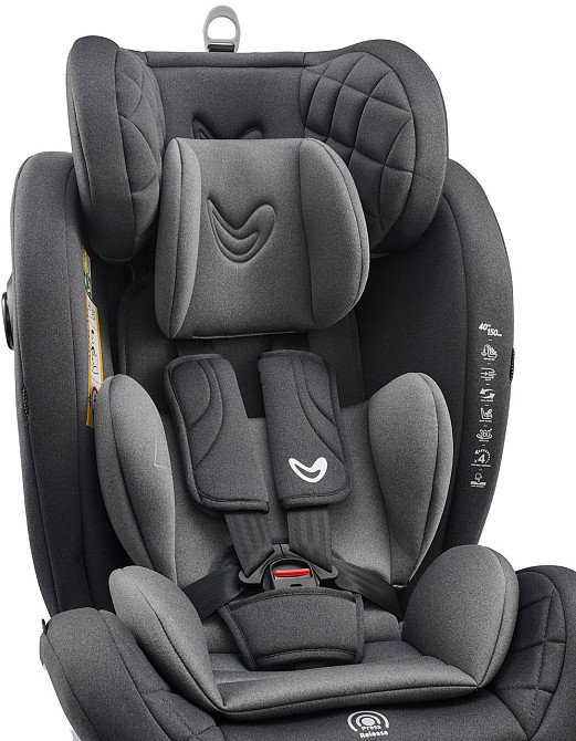 Автокрісло VELANO Aura 360° i-Size 40–150 см, ISOFIX, grey Київ - фото 5