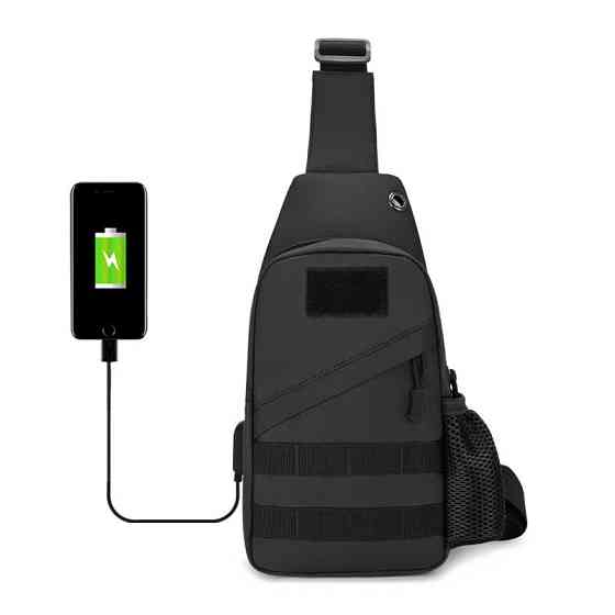 Чоловіча сумка кроссбоді, Сумка пояс плече чоловіча тактична, Сумка через плече DV-553 військова барсетка Київ