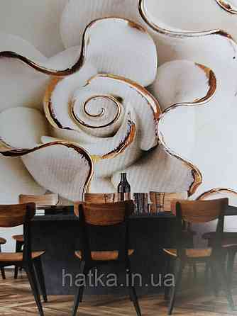 Шпалери вінілові на флізелін квіти Київ