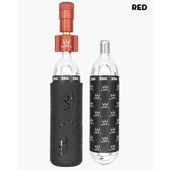 Насос Peaty's Holeshot CO2 Tyre Inflator, MTB 25g, Red Киев