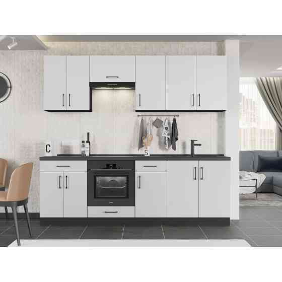 Кухня модульна Эверест Оптима набор №7 Белый 2,4 м (без столешницы) (DTM-5718) Львов