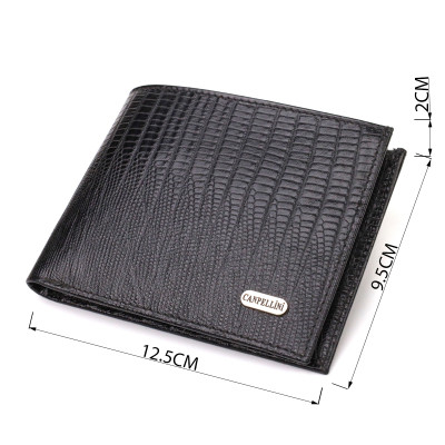 Портмоне Canpellini Из натуральной кожи Черное (21868) Винница - изображение 5