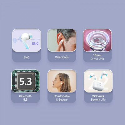 Навушники Vention Elf Earbuds E04 White (NBIW0) Вінниця - фото 5