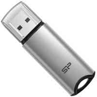 USB флеш накопичувач Silicon Power 64 GB Silicon M02 Aluminum Silver USB 3.2 (SP064GBUF3M02V1S) Киев
