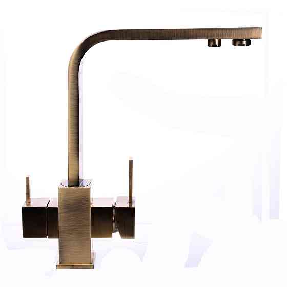 Смеситель для кухни под осмос Globus Lux LAZER GLLR-0111-9-BRONZE Киев