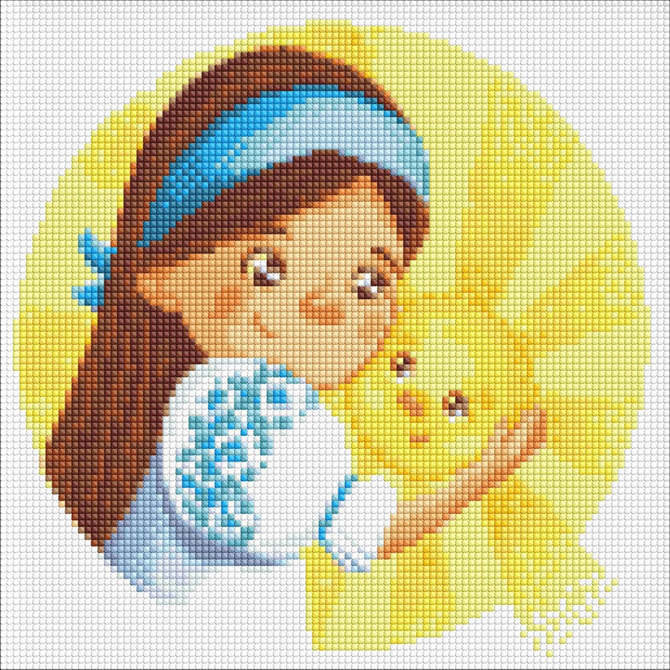 Алмазна мозаїка без підрамника "Сонечко" AMC7880 30х30см Вінниця - фото 1