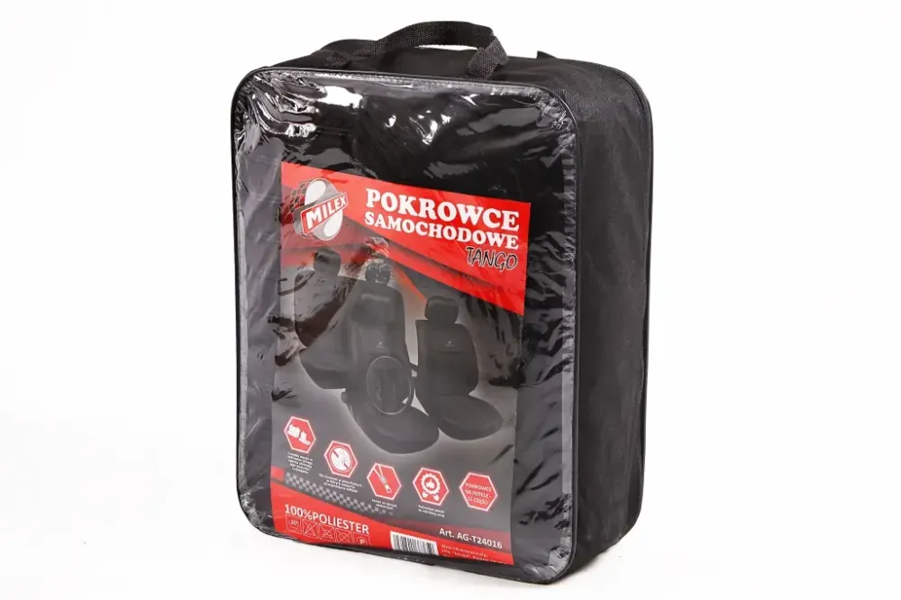 Чехли на сідниці Milex Tango чорні (3 шт.) + оплетка на кермо/ремні Вінниця - фото 5