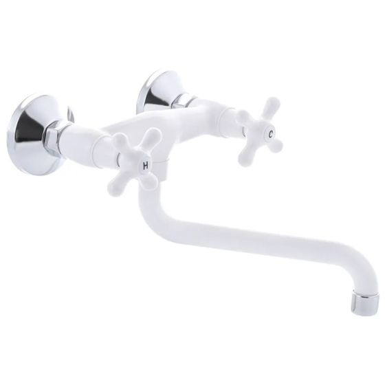 Кухонний змішувач Plamix Amax-361 білий без підводки PM0583 Харків