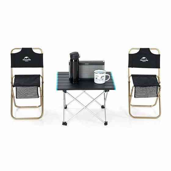 Стіл розкладний Naturehike NH19Z008-Z, алюміній, Розмір L, сірий Киев