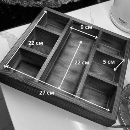 Менажниця дерев'яна "Кесо" шафран Миколаїв - фото 2