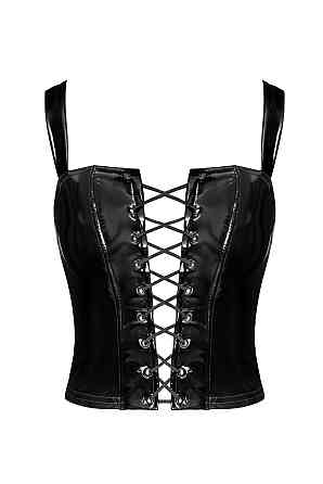 Корсет Noir Handmade F379 Dominae Frontbind PVC Corset Top L Sex Aura Киев