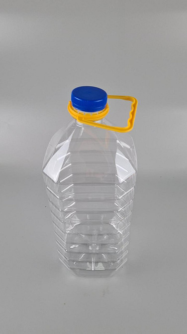 Пластикова пляшка ПЕТ 6,0 л Ø48 прозора з кришкою + ручка (25 шт.) Харків - фото 3