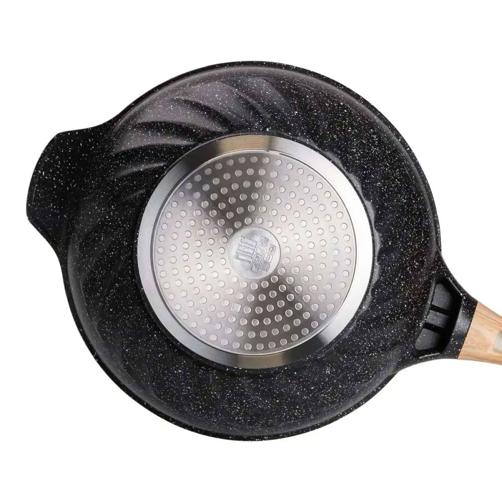 MGC Алюмінієва сковорода 5,8 л, мармурове антипригарне покриття, Ø 32 см, з лопаткою для пригот Коломия - фото 6