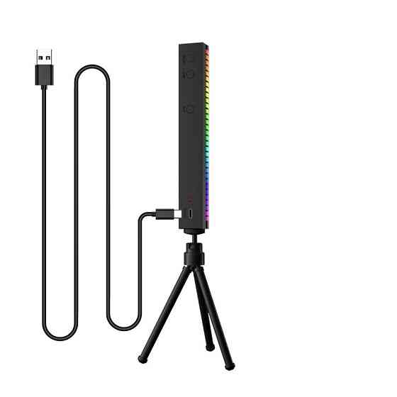 Панель RGB ритм лампа на штативі 20см 5Вт 500мАгод Puluz TBD0601886102 Київ