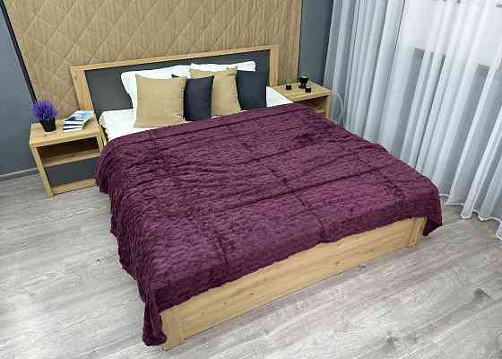 Плед-покривало 200х230 см (+-5см) Сливовий (87-242) Київ