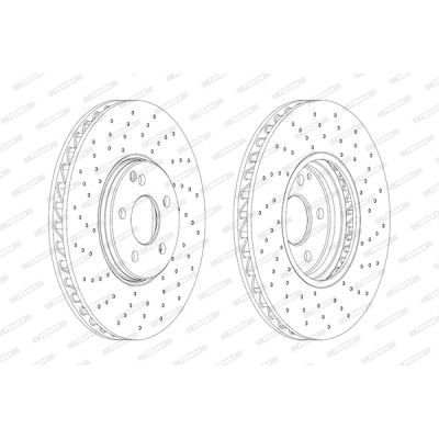 Гальмівний диск FERODO DDF1981RC-1 Вінниця - фото 1