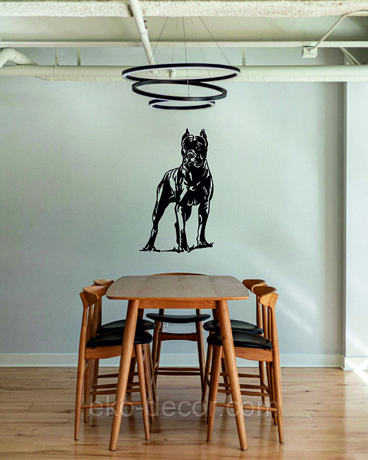 Декоративное настенное Панно «Кане-корсо», Декор на стену 110*65 см, Черный Киев - изображение 9