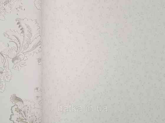 Шпалери флізелінові еко Rasch Sophia 0.53х10 прованс рослинний принт квіти листя маленькі біло-сірі Київ