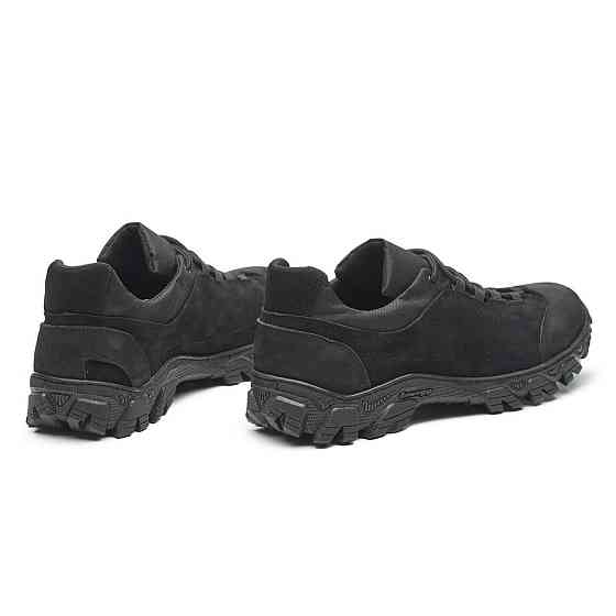 Кросівки тактичні із замші шкіри та кордури чорного кольору 46 (30,5) Харків