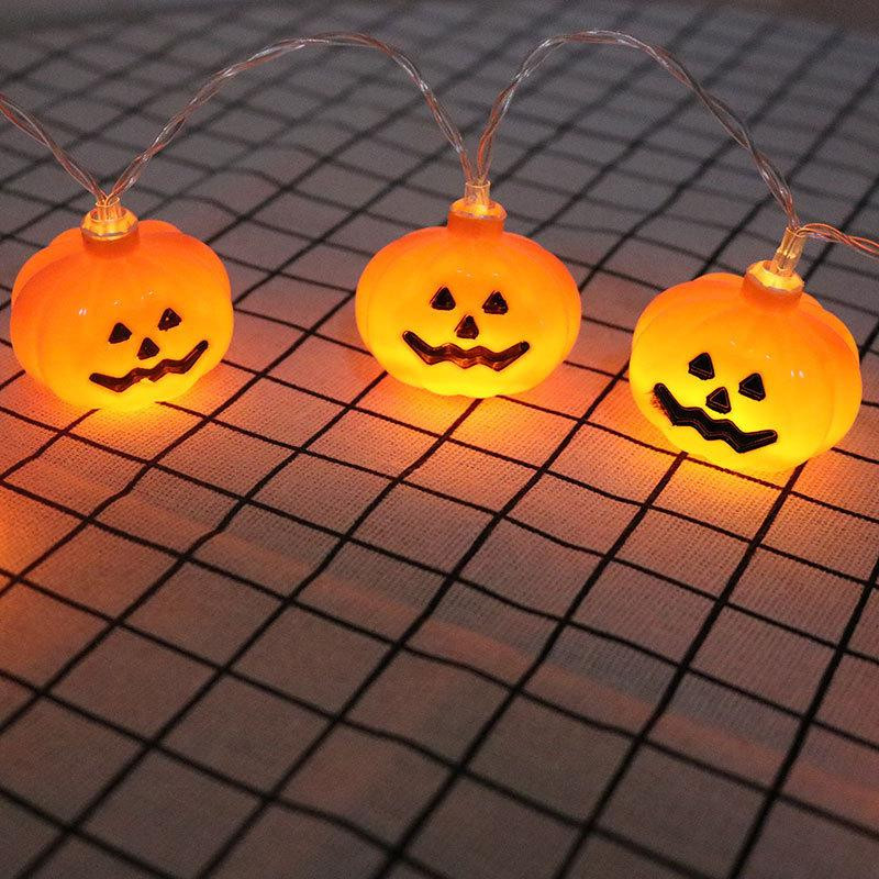 Гірлянда Хелловін з Гарбузами 150 см 10 led 40 на 35 мм помаранчево-чорний Київ - фото 7