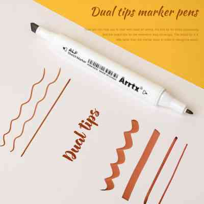 Художественный маркер Arrtx Спиртовые Alp ASM-02YL 40 цветов Желтый тон кожи кожи (LC302185) Винница