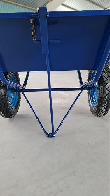 Тачка будівельна Garden joys 300 Синій Візок двоколісний будівельний Тачка будівельна посилена Біла Церква - фото 6