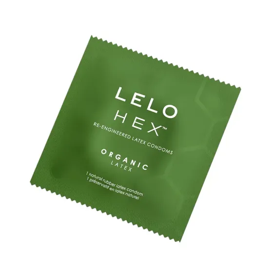 Презервативи LELO HEX Condoms Organic 36 Pack, тонкі та суперміцні Львів