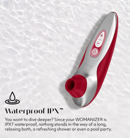 Вакуумний безконтактний кліторальний вібратор Womanizer PRO40 з технологією Pleasure Air, водонепроникний Київ