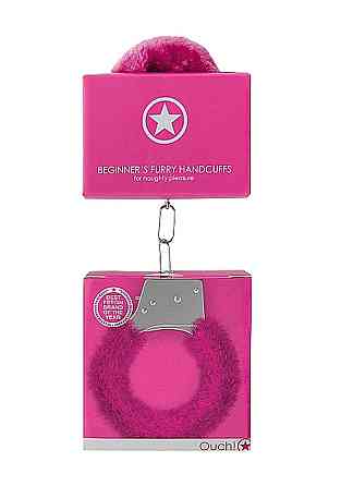 Наручники - Ouch! Beginner's Handcuffs Furry Pink Sex Aura Київ